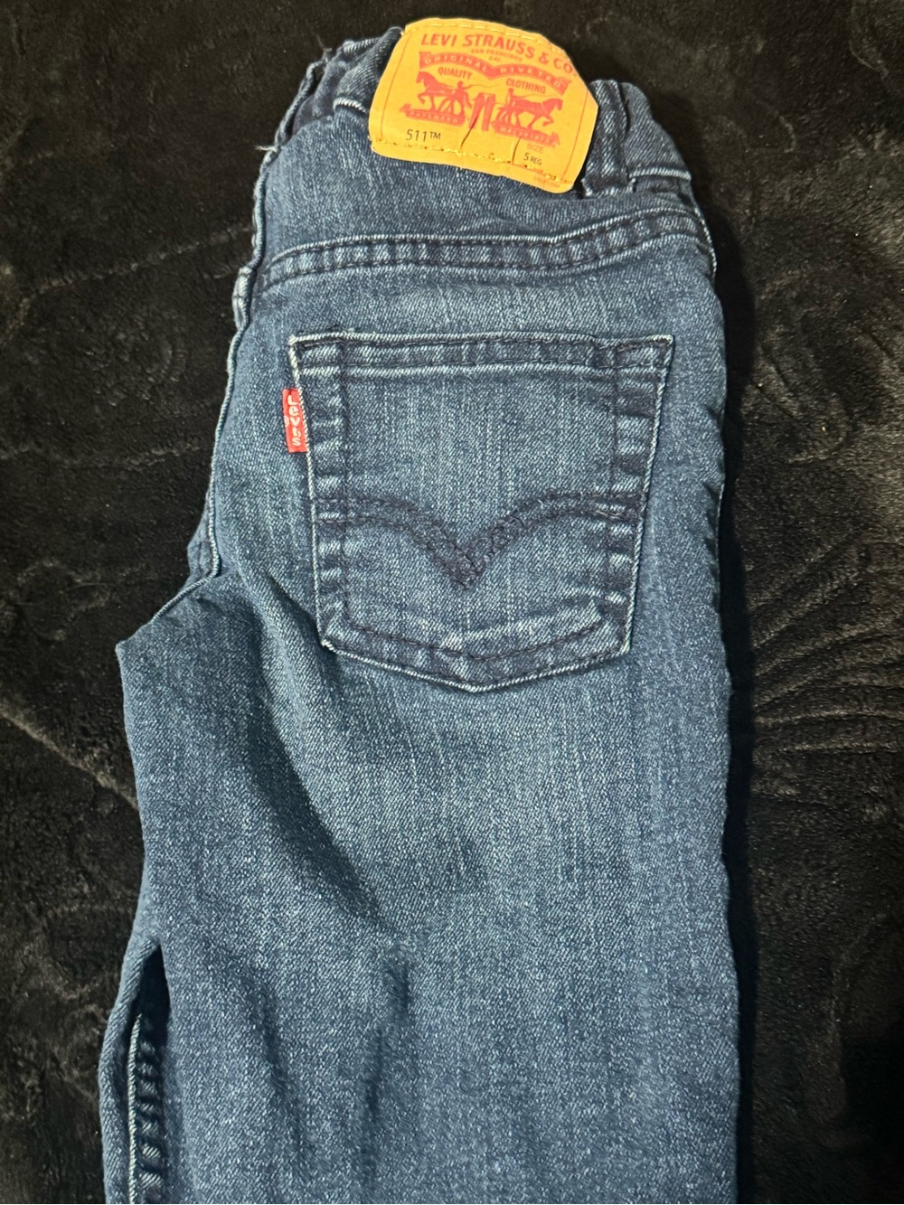 Levi's Kids Dark Blue Slim Denim Jeans